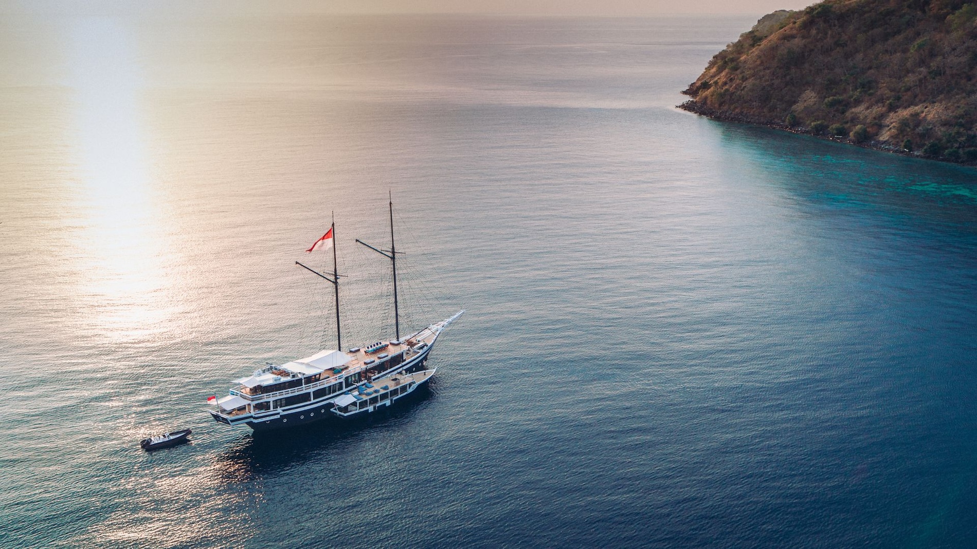 Scubaspa zen aerial ocean view